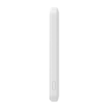 Магнітний зовнішній акумулятор з підставкою ESR Qi2 MagSlim 5000mAh 15W білого кольору