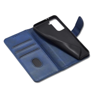 Magnet Case elegant case cover cover з клапаном і функцією підставки для Samsung Galaxy S22 (S22 Plus) синій