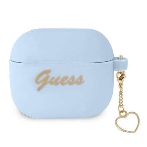 Guess GUA3LSCHSB kryt AirPods 3 niebieski/blue Silicone Charm Collection