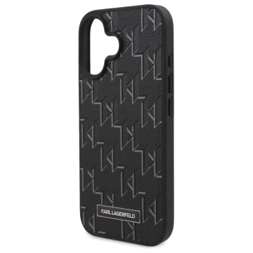Karl Lagerfeld iPhone 16 Plus 6.7" Case Black Magsafe Hardcase Hot Stamp