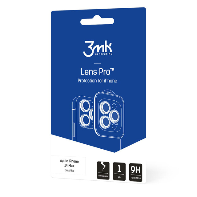 Скло для камери Camera Protector 3mk Lens Pro для Apple iPhone 14 Plus Graphite