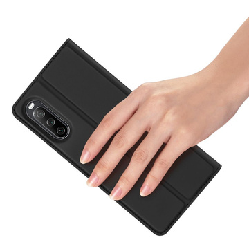 DuxDucis SkinPro Wallet Case für Sony Xperia 10 III Schwarz
