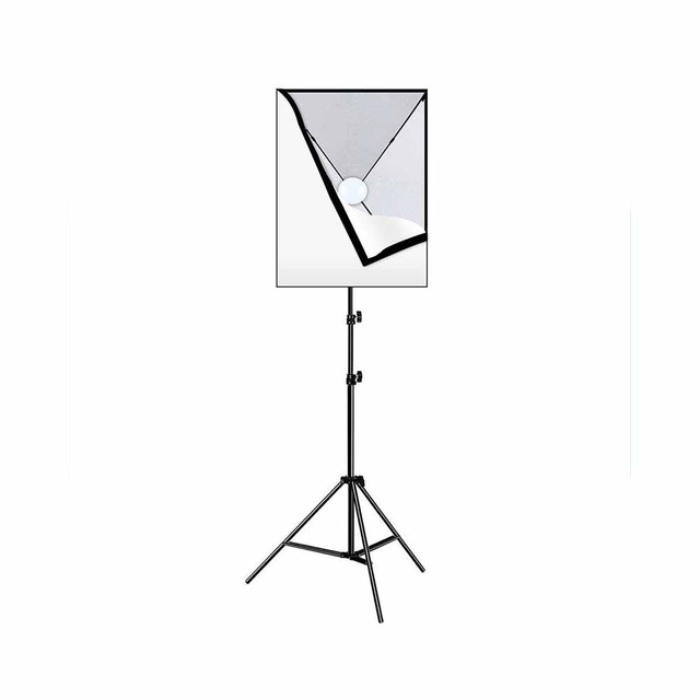 Softbox LED Puluz 50x70cm štúdiový set, statív, LED žiarovka 1 ks PU5070EU