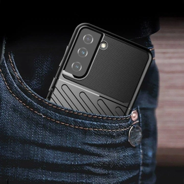 Pouzdro na telefon Thunder Case pro Samsung Galaxy S23 silikonový pancéřový kryt modrý