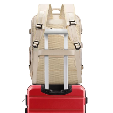 Водонепроникний рюкзак Bange для ноутбука 15.6", city traveler, 45х30х16 см, для роботи, літака, чоловічий, жіночий, з USB портом Чорний
