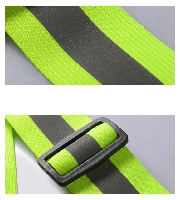 Adjustable reflective harness reflective vest for bike motorbike running yellow