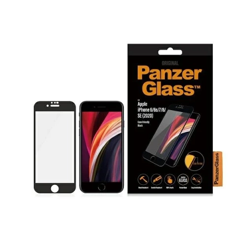 Tvrdené sklo pre iPhone SE 2022 PanzerGlass E2E Super Case Friendly čierne