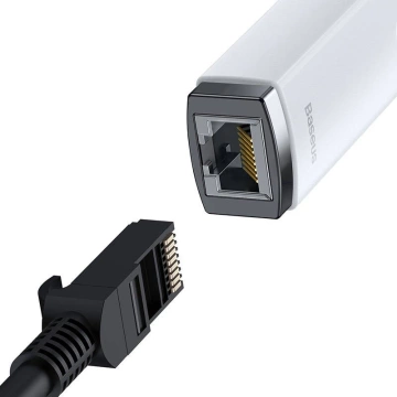 USB-C-zu-RJ45-Netzwerkadapter der Baseus Lite-Serie (weiß)