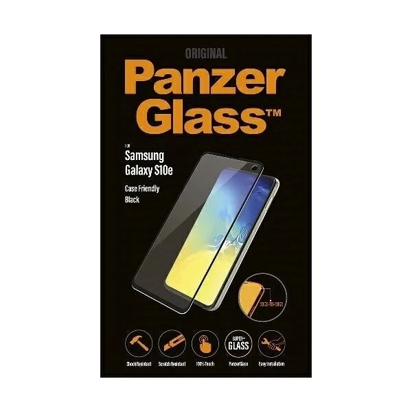 PanzerGlass E2E Super tvrdené sklo pre Samsung S10e G970 Case Friendly black/black