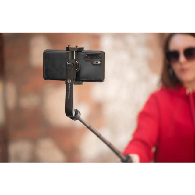 Selfie tyč Forcell F-GRIP S70M Statyw Bluetooth 70cm Pilot 360°