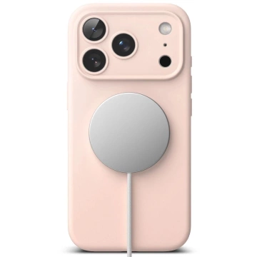 Etui do iPhone 17 Pro Max Ringke Silicone Magnetic MagSafe Różowe