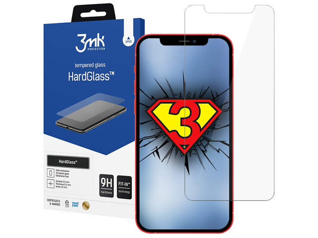 Tvrzené sklo 3mk HardGlass 9H pro Apple iPhone 12 Pro Max