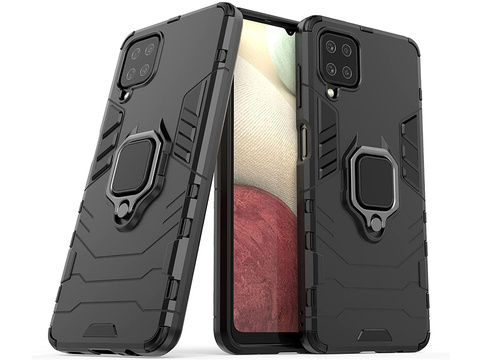 Чохол Alogy Stand Ring Armor для Samsung Galaxy A12 / A12 5G black Glass