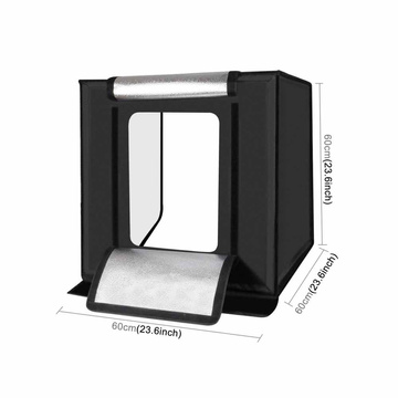 Světelný stan 60cm LED Puluz 3 380 lumenů