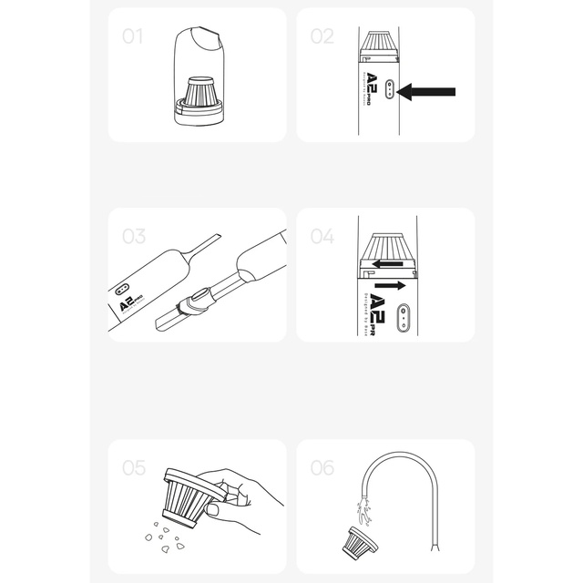 Baseus A2Pro 6000Pa akumulátorový vysávač do auta (čierny)