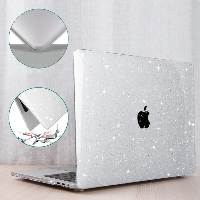 Etui obudowa Pevné puzdro Alogy pre Apple MacBook Pro 13 2016-2020 Glitter Clear