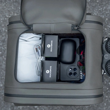 Sakwa Rowerowa Rockbros 14l Wodoodporna na Bagażnik TPU Szara