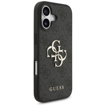Etui Guess Hardcase 4G Big Metal Logo do iPhone 17, czarne