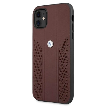 Чохол Etui BMW BMHCN61RSPPR для Apple iPhone 11/ Xr Hardcase Leather Curve Perforate