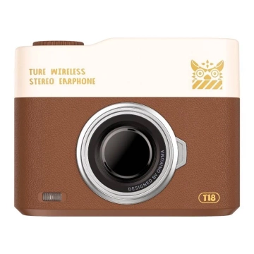 Bluetooth sluchátka do uší ONIKUMA T18 Hnědá