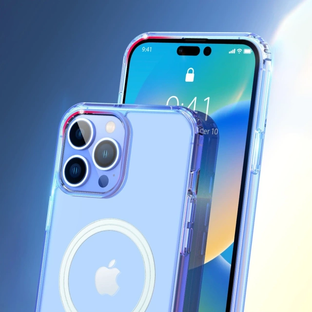 Dux Ducis Clin magnetické puzdro pre iPhone 14 Pro kompatibilné s MagSafe transparentné