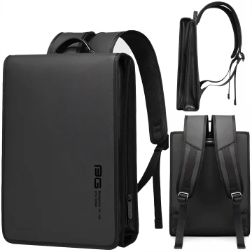 Bange Waterproof Backpack Taška na notebook 14" Urban Travel 39,5x29,5x8 cm pro Work School Airplane Pánské Dámské Slim Černá