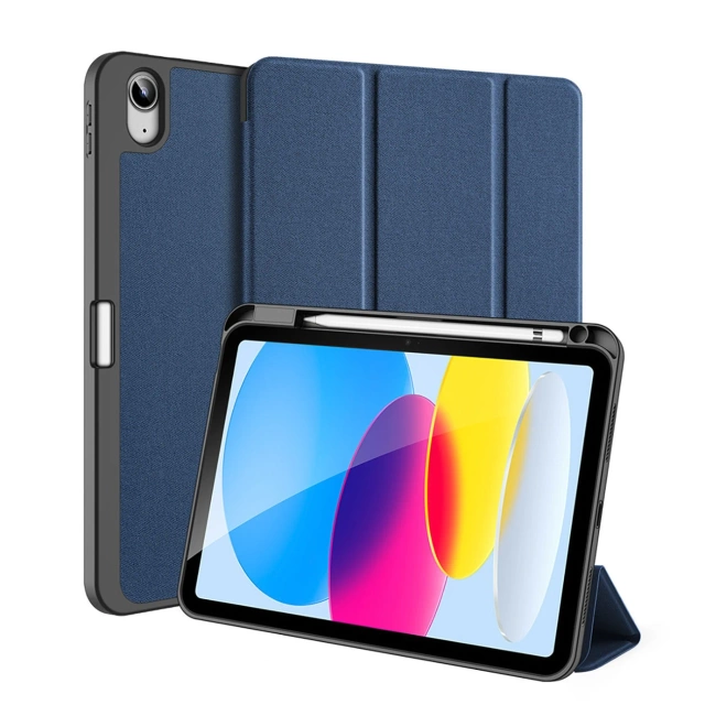 Dux Ducis Domo case iPad 10.9'' 2022 (10 gen.) smart cover stand blue