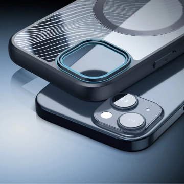 Броньований чохол для iPhone 15 Plus з MagSafe Dux Ducis Aimo Mag - чорний