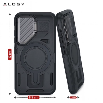 Hülle für Apple iPhone 16 Pro Max Alogy Anti-Shock Hybrid Case für MagSafe Transparent