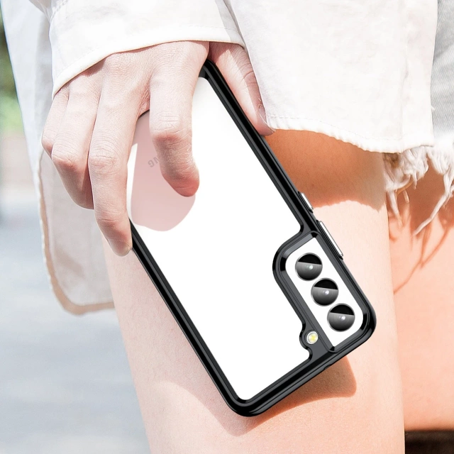 Ochranné pouzdro na telefon Outer Space Case pro kryt Samsung Galaxy S23 Plus s pružným rámečkem černé