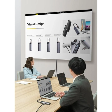 Baseus Metal Gleam Series 7-in-1 HUB gray (WKWG040013)