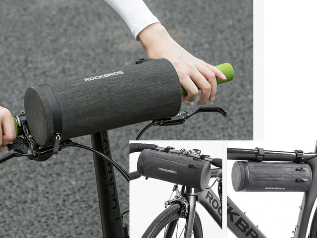 Vodotesná taška na puzdro RockBros AS-051 taška na riadidlá na bicykel Grey