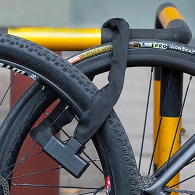 Rockbros 32430708001 zámok na bicykel s kľúčom 0,97 m - čierny