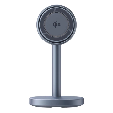 Indukční nabíječka Baseus Orbit 2 Pro MagSafe Qi2 20W 2v1 s chlazením, šedá