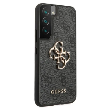 Pevné pouzdro Etui Guess GUHCS22S4GMGGR S901 do Galaxy S22 4G velké kovové logo