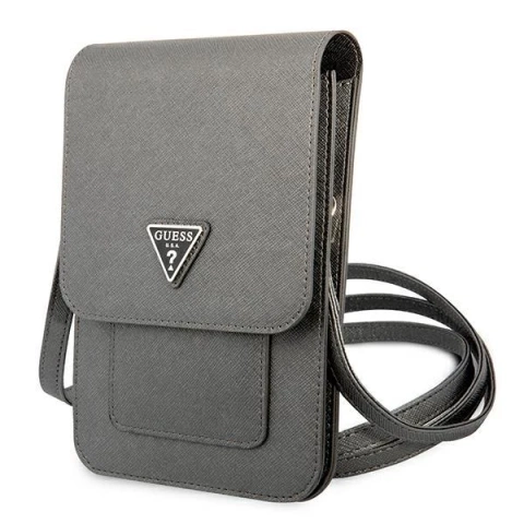 Guess Handbag GUWBSATMGR grey/grey Saffiano Triangle