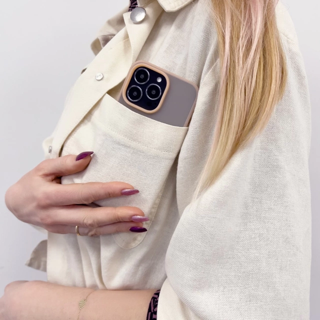 Чохол Kingxbar Plain Series для iPhone 13 Pro Silicone Cover Grey