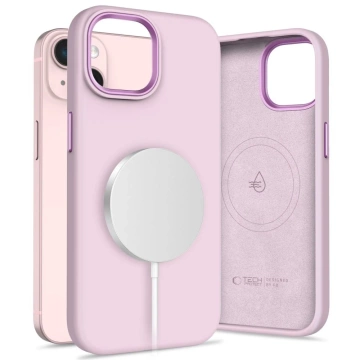 Etui do iPhone 15 Tech-Protect Silicone Pure MagSafe Różowy