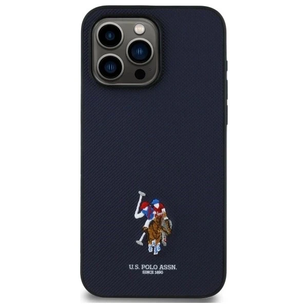 Etui do iPhone 15 Pro Max US Polo Embroidered DH Color Granatowe