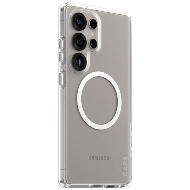 Чохол для Samsung Galaxy S25 Ultra CARE від PanzerGlass Flagship Urban Combat White QI прозорий