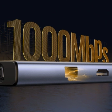 Ugreen CM498 USB-C HDMI VGA RJ45 adaptér USB-A SD PD 100W Hub 9v1 sivý