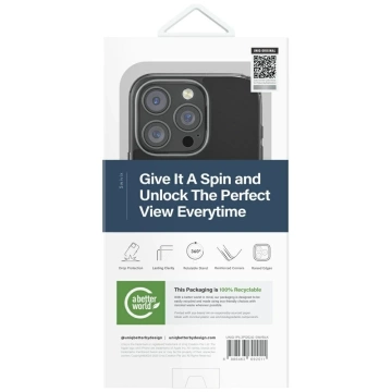 UNIQ Swivix 360 Rotating Kickstand Case for iPhone 16 Pro 6.3″ – Black