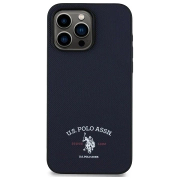 Etui do iPhone 15 Pro Max US Polo Printed DH Logo Granatowe