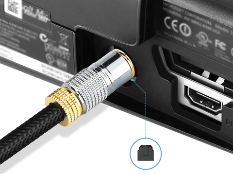 Optical digital cable Alogy 6.0mm Audio TV PC cable 3m