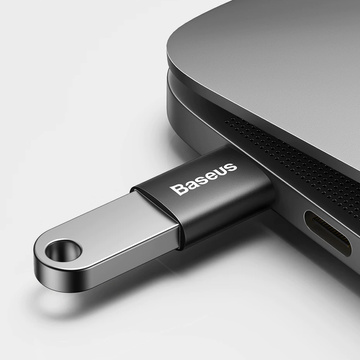 Baseus Mini OTG Adapter Adapter USB-A to USB-C Type C Black