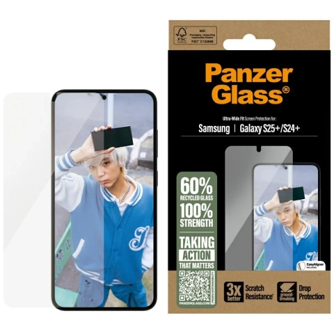 Szkło hartowane do Samsung Galaxy S25+ Plus PanzerGlass Ultra-Wide Fit