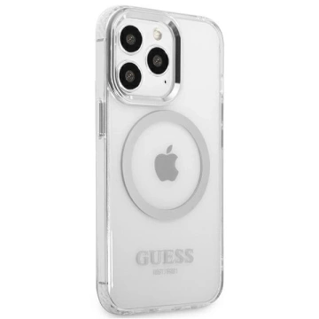 Pevné pouzdro "Etui Guess GUHMP13LHTRMS na iPhone 13 Pro / 13 6,1\" Metal Outline Magsafe"
