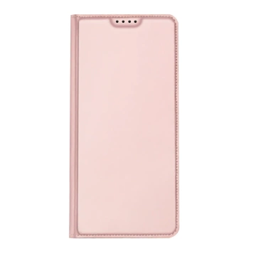 Puzdro Dux Ducis Skin Pro s chlopňou a slotom na kartu pre Xiaomi Redmi Note 13 5G - ružové