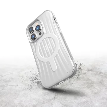 Raptic Clutch Built Case iPhone 14 Pro se zadním krytem MagSafe čirý