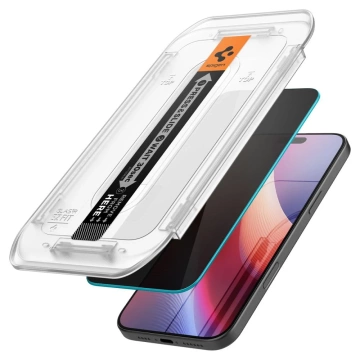 Spigen Glas.tr "ez Fit" Privacy Glass 2-balenie pre Iphone 16 Pro Privacy